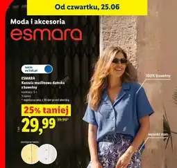 Lidl ESMARA Koszula muślinowa damska z bawełny oferta