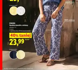 Lidl ESMARA Spodnie damskie z wiskozy oferta