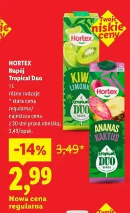 Lidl HORTEX Napój Tropical Duo oferta