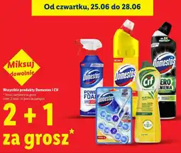 Lidl Wszystkie produkty Domestos i Cif oferta