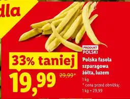 Lidl Polska fasola szparagowa żółta, luzem oferta