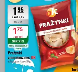Eurocash Prażynki ziemniaczane: OK solone, paprykowe oferta