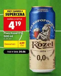 Biedronka Piwo Kozel 0%, 500 ml oferta