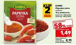 Kaufland KAMIS Papryka ostra mielona 16 g opakowanie oferta