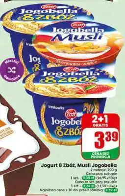 Dino Jogurt 8 zbóż, musli Jogobella oferta