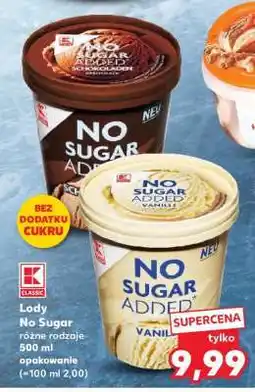 Kaufland Lody No Sugar oferta