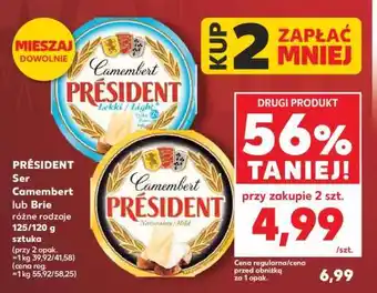 Kaufland PRÉSIDENT Ser Camembert lub Brie oferta