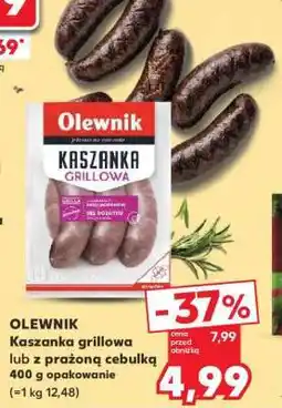 Kaufland OLEWNIK Kaszanka grillowa lub z prażoną cebulką 400 g opakowanie oferta