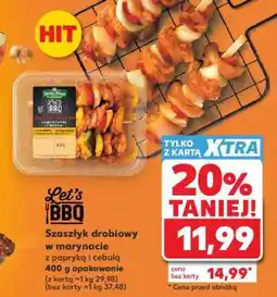 Kaufland Szaszłyk drobiowy w marynacie z papryką i cebulą 400 g opakowanie oferta