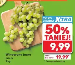 Kaufland Winogrona jasne luzem oferta