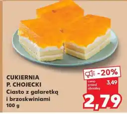 Kaufland Ciasto z galaretką i brzoskwiniami oferta