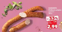 Kaufland KABANOS Kiełbasa wiejska pieczona 100 g oferta