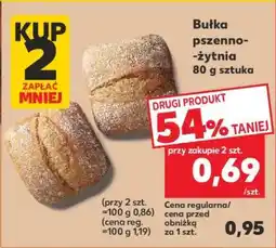 Kaufland Bułka pszenno-żytnia 80 g sztuka oferta