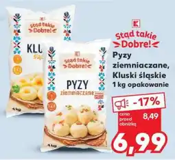 Kaufland Pyzy ziemniaczane, Kluski śląskie 1 kg opakowanie oferta