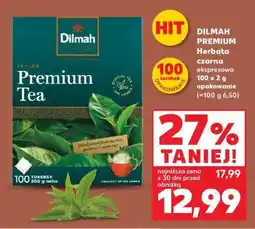 Kaufland DILMAH PREMIUM Herbata czarna ekspresowa 100 x 2 g opakowanie oferta