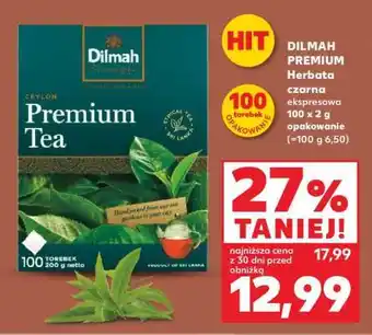 Kaufland DILMAH PREMIUM Herbata czarna ekspresowa 100 x 2 g opakowanie oferta