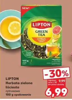 Kaufland LIPTON Herbata zielona liściasta cytrusowa oferta