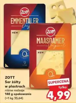 Kaufland ZOTT Ser żółty w plastrach oferta