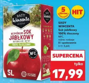 Kaufland SADY WINCENTA Sok jabłkowy 100% tłoczony oferta