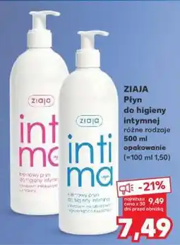 Kaufland ZIAJA Płyn do higieny intymnej oferta