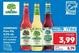 Kaufland SOMERSBY Piwo 4%, 4,5% alk. różne rodzaje 0,4 l butelka bezzwrotna oferta