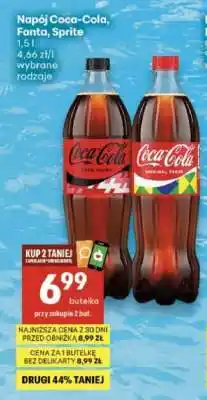 Delikatesy Centrum Napój Coca-Cola, Fanta, Sprite oferta