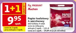 Auchan Papier toaletowy 4-warstwowy oferta