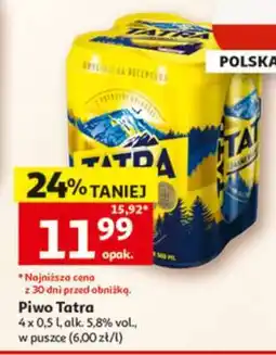 Auchan Piwo Tatra oferta