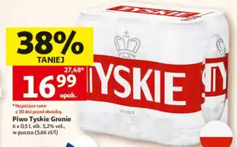 Auchan Piwo TYSKIE GRONIE oferta