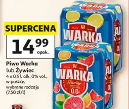 Auchan Piwo Warka lub Żywiec oferta