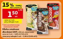 Auchan Mleko smakowe dla dzieci UHT oferta