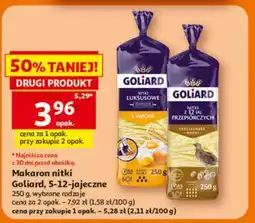 Auchan Makaron nitki Goliard, 5-12-jajeczne oferta