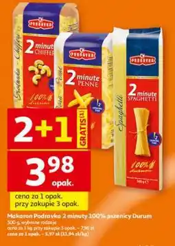 Auchan Makaron Podravka 2 minuty 100% pszenicy Durum oferta