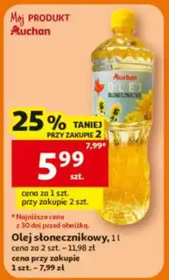 Auchan Olej słonecznikowy oferta