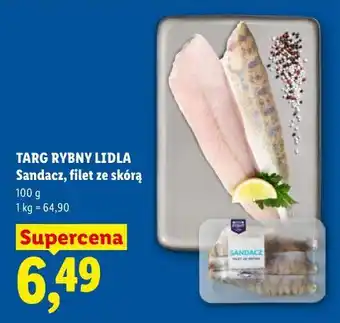 Lidl TARG RYBNY LIDLA Sandacz, filet ze skórą oferta