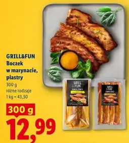 Lidl GRILL&FUN Boczek w marynacie, plastry oferta