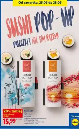 Lidl SUSHI TOKYO Sushi w tubie Pop-Up oferta