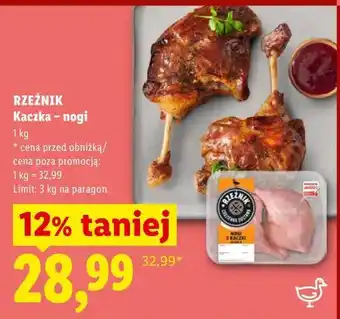 Lidl RZEŹNIK Kaczka - nogi oferta