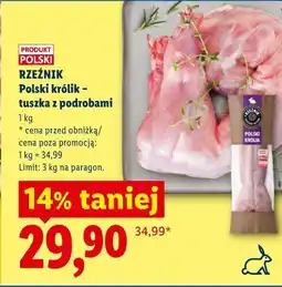 Lidl Rzeźnik Polski królik - tuszka z podrobami oferta
