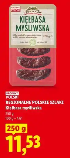 Lidl REGIONALNE POLSKIE SZLAKI Kiełbasa myśliwska oferta