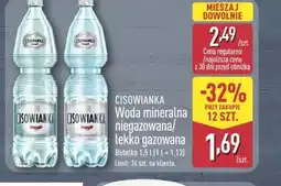 ALDI Woda niegazowana Cisowianka oferta