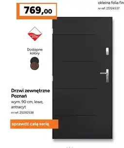 Bricoman Drzwi zewnętrzne Folia oferta