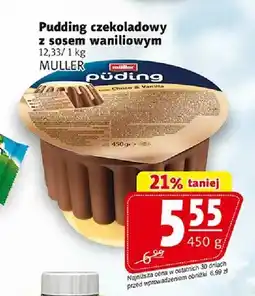 Prim Market Pudding czekoladowy z sosem waniliowym Müller oferta