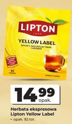 Odido Herbata ekspresowa Lipton Yellow Label oferta