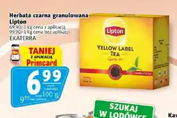Prim Market Herbata czarna granulowana Lipton Yellow Label oferta