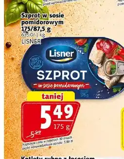 Prim Market Szprot w sosie pomidorowym Lisner oferta