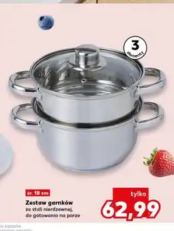 Kaufland Zestaw garnków do gotowania na parze oferta