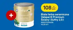 Castorama Biała farba ceramiczna Valspar Premium Ściany i Sufity oferta