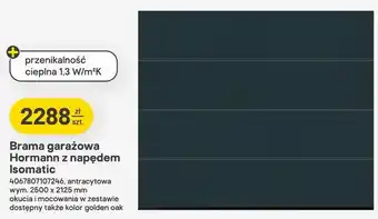 Brama garażowa Hormann z napędem Isomatic