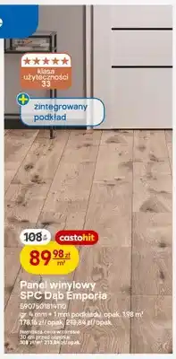 Castorama Panel winylowy SPC Dąb Emporia oferta
